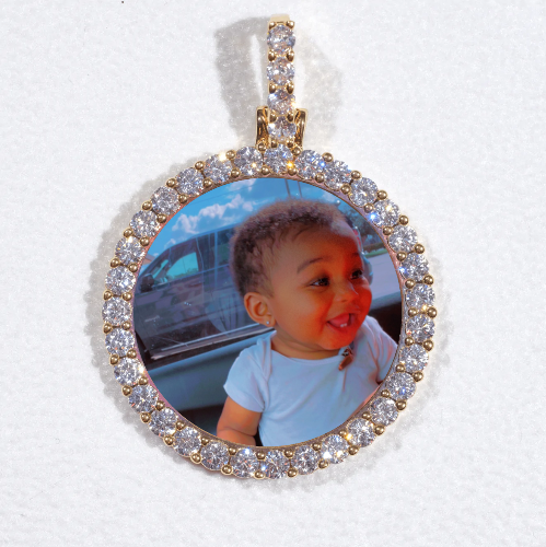 3D CIRCLE CUSTOM PICTURE PENDANT SMALL SIZE