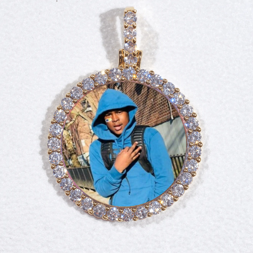 3D CIRCLE CUSTOM PICTURE PENDANT SMALL SIZE