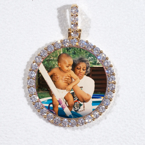 3D CIRCLE CUSTOM PICTURE PENDANT SMALL SIZE