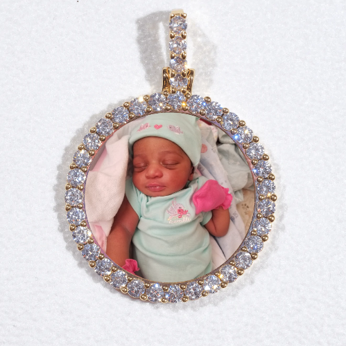3D CIRCLE CUSTOM PICTURE PENDANT SMALL SIZE