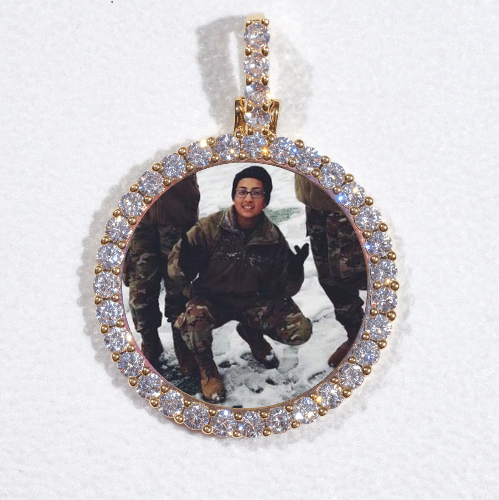 3D CIRCLE CUSTOM PICTURE PENDANT SMALL SIZE