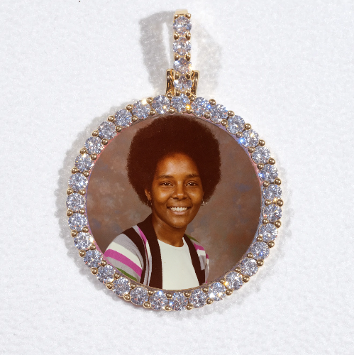 3D CIRCLE CUSTOM PICTURE PENDANT SMALL SIZE