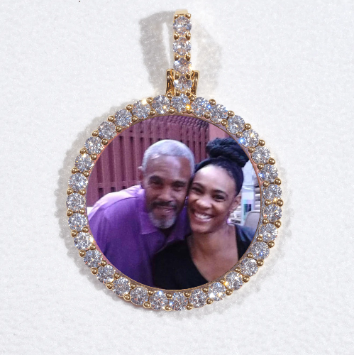 3D CIRCLE CUSTOM PICTURE PENDANT SMALL SIZE