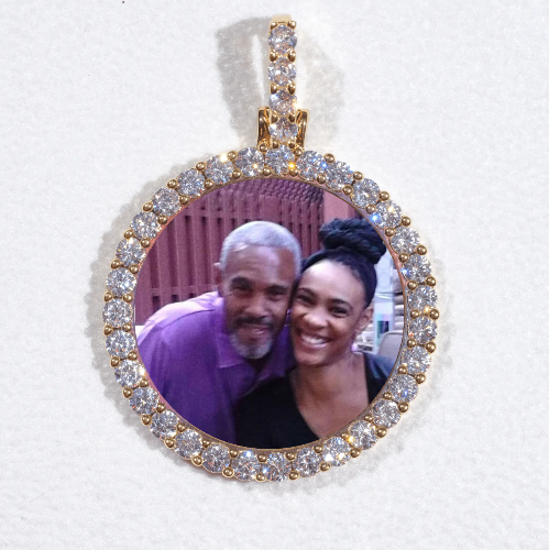 3D CIRCLE CUSTOM PICTURE PENDANT SMALL SIZE