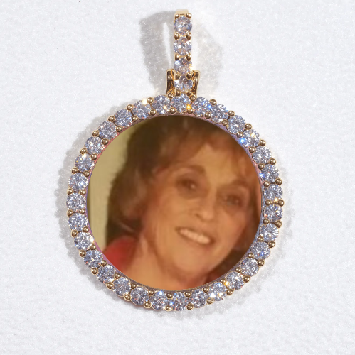 3D CIRCLE CUSTOM PICTURE PENDANT SMALL SIZE