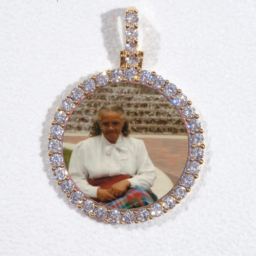 3D CIRCLE CUSTOM PICTURE PENDANT SMALL SIZE