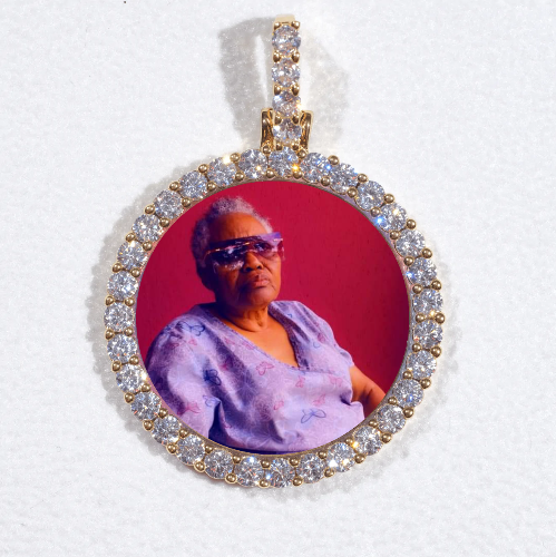 3D CIRCLE CUSTOM PICTURE PENDANT SMALL SIZE