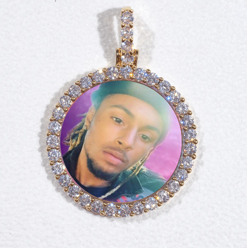 3D CIRCLE CUSTOM PICTURE PENDANT SMALL SIZE
