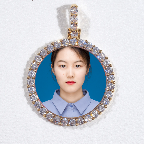 3D CIRCLE CUSTOM PICTURE PENDANT SMALL SIZE