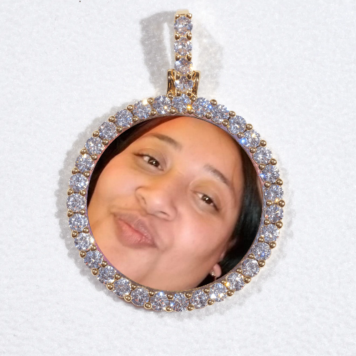 3D CIRCLE CUSTOM PICTURE PENDANT SMALL SIZE