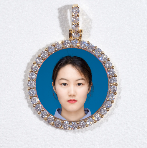 3D CIRCLE CUSTOM PICTURE PENDANT SMALL SIZE