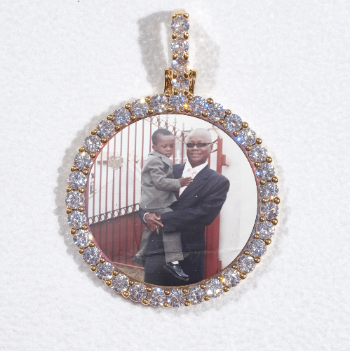 3D CIRCLE CUSTOM PICTURE PENDANT SMALL SIZE