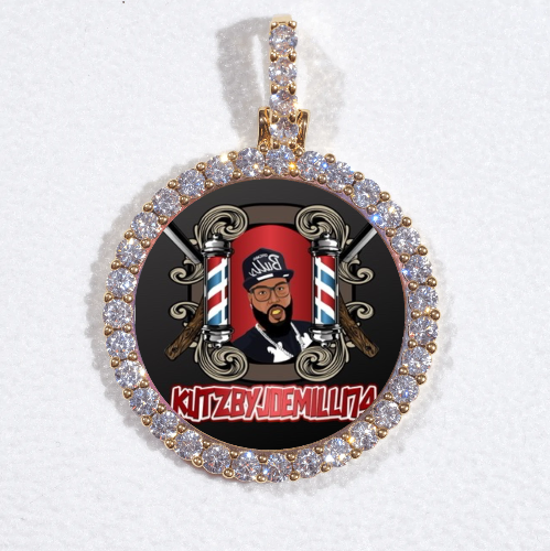 3D CIRCLE CUSTOM PICTURE PENDANT SMALL SIZE