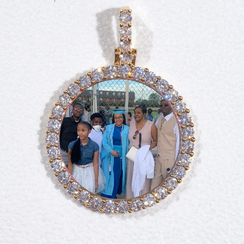 3D CIRCLE CUSTOM PICTURE PENDANT SMALL SIZE