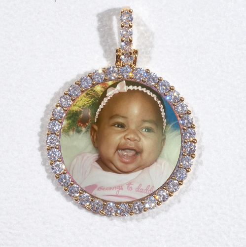 3D CIRCLE CUSTOM PICTURE PENDANT SMALL SIZE