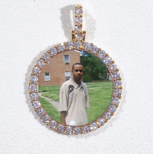 3D CIRCLE CUSTOM PICTURE PENDANT SMALL SIZE