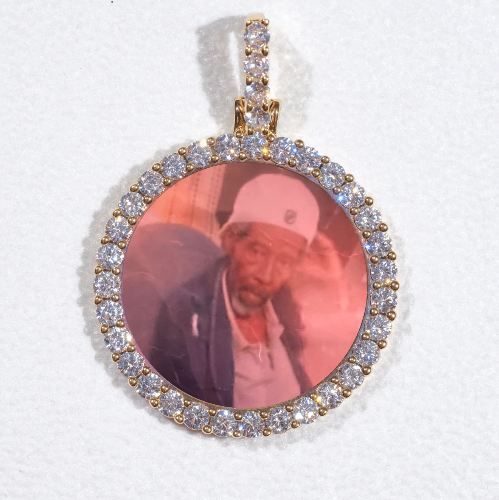 3D CIRCLE CUSTOM PICTURE PENDANT SMALL SIZE