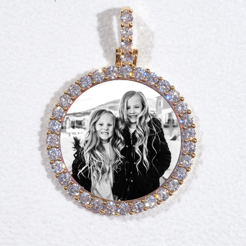 3D CIRCLE CUSTOM PICTURE PENDANT SMALL SIZE