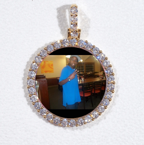 3D CIRCLE CUSTOM PICTURE PENDANT SMALL SIZE