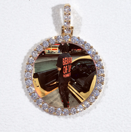 3D CIRCLE CUSTOM PICTURE PENDANT SMALL SIZE