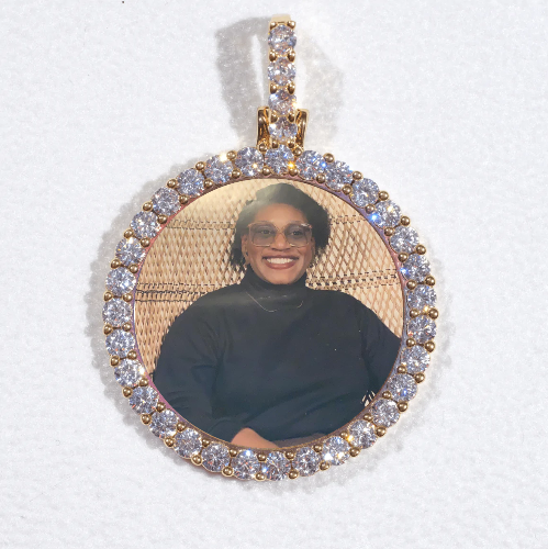 3D CIRCLE CUSTOM PICTURE PENDANT SMALL SIZE