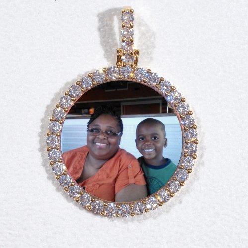 3D CIRCLE CUSTOM PICTURE PENDANT SMALL SIZE