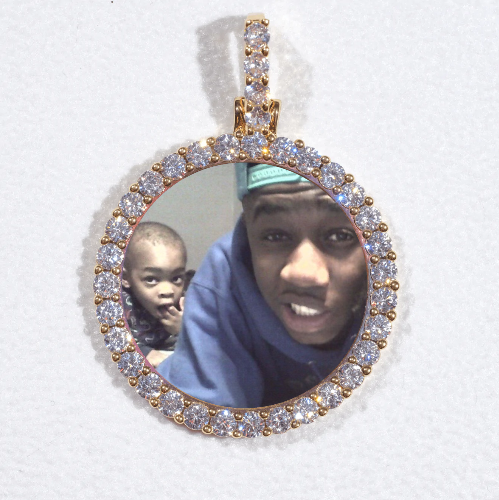 3D CIRCLE CUSTOM PICTURE PENDANT SMALL SIZE