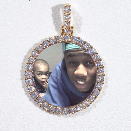 3D CIRCLE CUSTOM PICTURE PENDANT SMALL SIZE