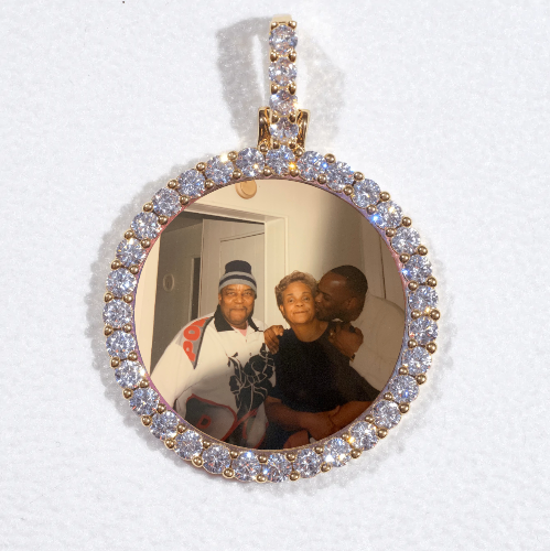3D CIRCLE CUSTOM PICTURE PENDANT SMALL SIZE