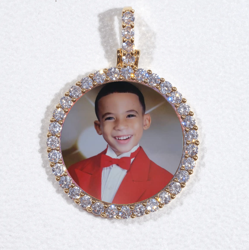3D CIRCLE CUSTOM PICTURE PENDANT SMALL SIZE