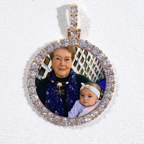 3D CIRCLE CUSTOM PICTURE PENDANT SMALL SIZE
