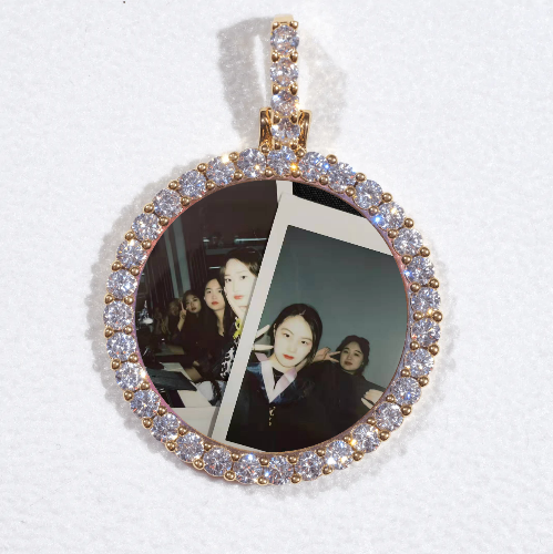 3D CIRCLE CUSTOM PICTURE PENDANT SMALL SIZE
