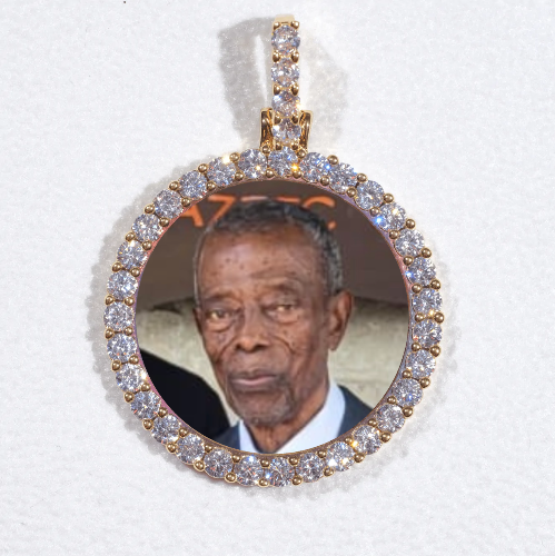 3D CIRCLE CUSTOM PICTURE PENDANT SMALL SIZE