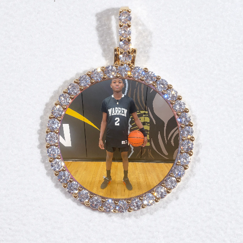 3D CIRCLE CUSTOM PICTURE PENDANT SMALL SIZE