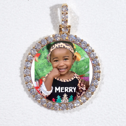 3D CIRCLE CUSTOM PICTURE PENDANT SMALL SIZE