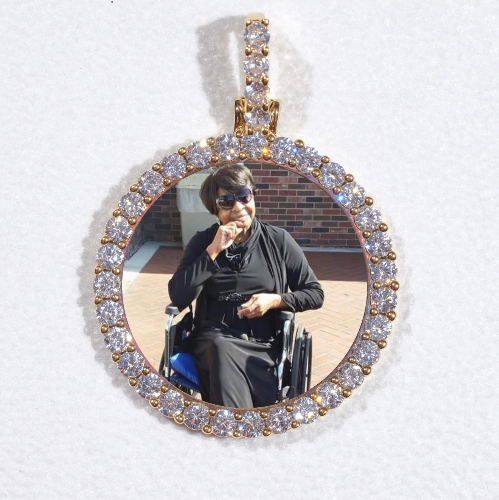 3D CIRCLE CUSTOM PICTURE PENDANT SMALL SIZE