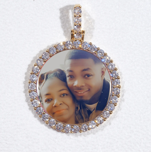3D CIRCLE CUSTOM PICTURE PENDANT SMALL SIZE