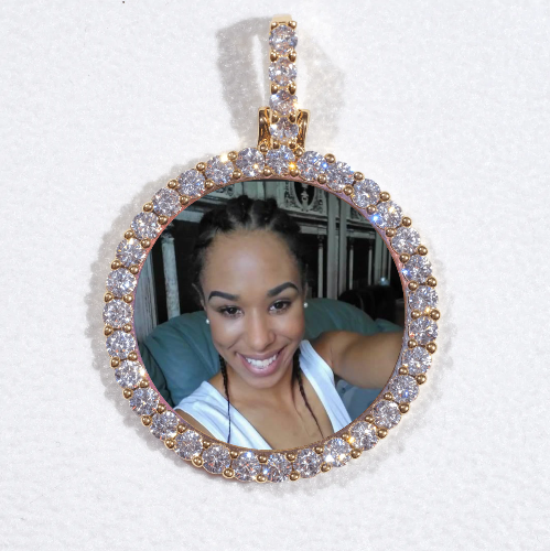 3D CIRCLE CUSTOM PICTURE PENDANT SMALL SIZE