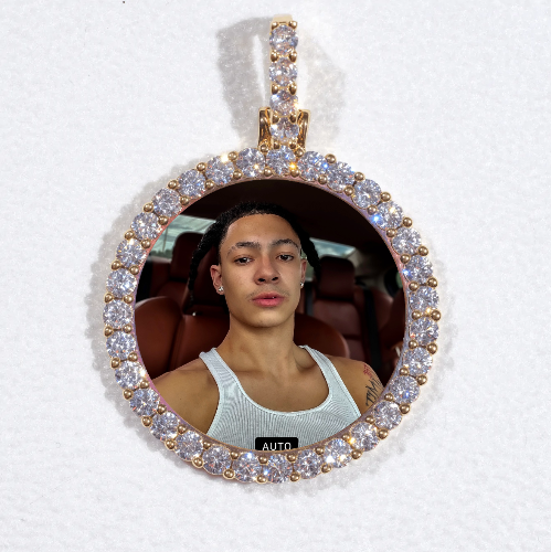 3D CIRCLE CUSTOM PICTURE PENDANT SMALL SIZE