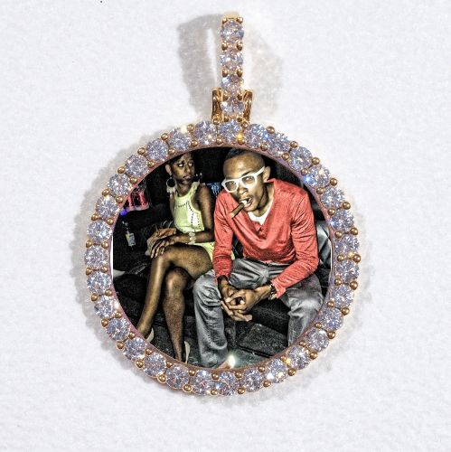 3D CIRCLE CUSTOM PICTURE PENDANT SMALL SIZE