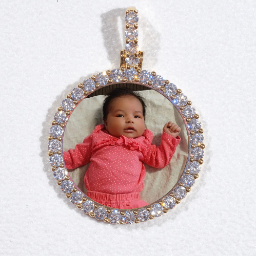 3D CIRCLE CUSTOM PICTURE PENDANT SMALL SIZE