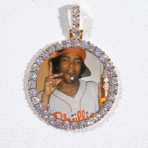 3D CIRCLE CUSTOM PICTURE PENDANT SMALL SIZE