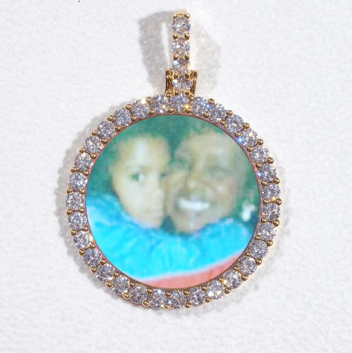 3D CIRCLE CUSTOM PICTURE PENDANT SMALL SIZE
