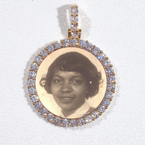 3D CIRCLE CUSTOM PICTURE PENDANT SMALL SIZE