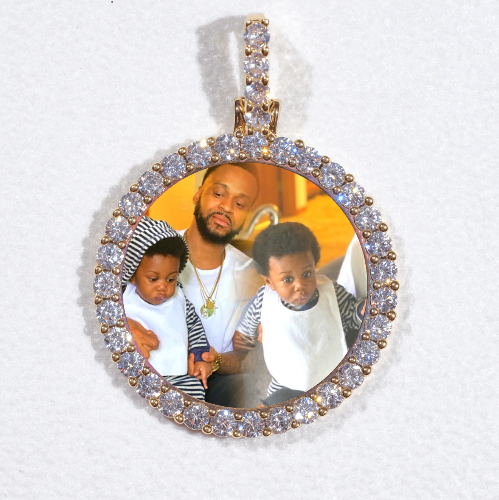 3D CIRCLE CUSTOM PICTURE PENDANT SMALL SIZE