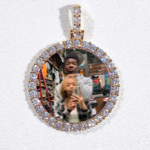 3D CIRCLE CUSTOM PICTURE PENDANT SMALL SIZE
