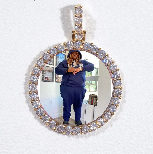3D CIRCLE CUSTOM PICTURE PENDANT SMALL SIZE