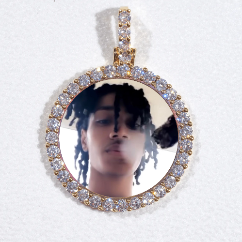 3D CIRCLE CUSTOM PICTURE PENDANT SMALL SIZE