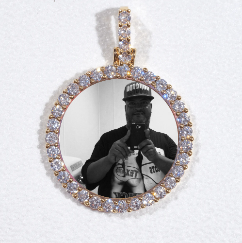 3D CIRCLE CUSTOM PICTURE PENDANT SMALL SIZE