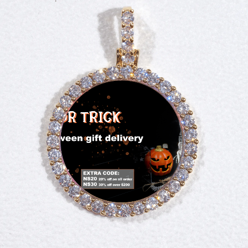 3D CIRCLE CUSTOM PICTURE PENDANT SMALL SIZE